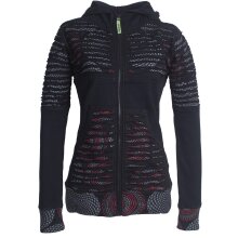 Vishes Damen Hoodie Kapuzenjacke Baumwolle Gestreift...