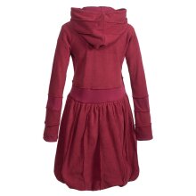 Vishes Langarm Damen Eco Fleecekleid Winterkleid...