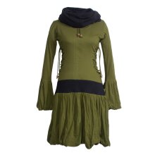 Vishes Langarm Elfenkleid mit seitlicher Schnürung...