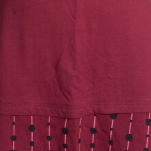 Vishes Langarm Damen Freizeit Jerseykleid Strickkleid Sweatshirtkleid Baumwolle dunkelrot 40