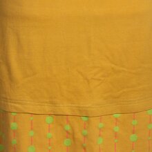 Vishes Langarm Damen Freizeit Jerseykleid Strickkleid Sweatshirtkleid Baumwolle gelb 40