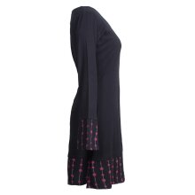 Vishes Langarm Damen Freizeit Jerseykleid Strickkleid Sweatshirtkleid Baumwolle schwarz 36