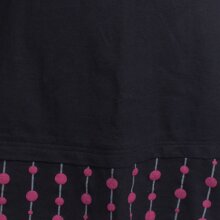 Vishes Langarm Damen Freizeit Jerseykleid Strickkleid Sweatshirtkleid Baumwolle schwarz 48