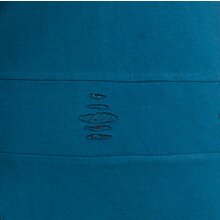 Vishes Langarm Damen Jerseykleid Strickkleid Sweatshirtkleid aus Baumwolle Cutwork türkis 44