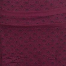 Vishes Langarm Damen Tunika Kleid Jerseykleid Bedruckt mit Wasserfallkragen dunkelrot 36-38