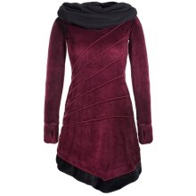 Vishes Langärmliges asymmetrisches patchwork...