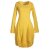 Vishes Warmes Langarm Winterkleid Ballonförmig mit Zipfelkapuze gelb 44
