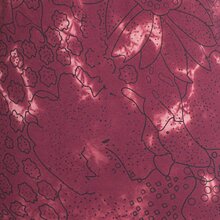 Vishes - Langarm Damen Tie-Dye Batik-Kleid Winter-Kleid Sweat-Kleid dunkelrot 40