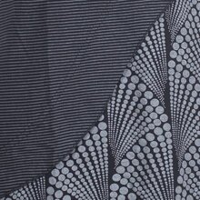 Vishes Damen Kurzarm Lagenlook Kleid Hippie Streifen Punkte Muster schwarz 38