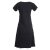 Vishes Damen Kurzarm Lagenlook Kleid Hippie Streifen Punkte Muster schwarz 42-44