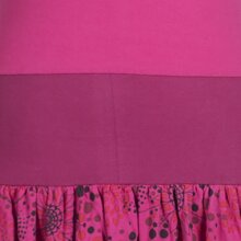 Vishes Langarm Damen Tulpen-Kleid Ballon-kleid Sweat-Kleid Baumwoll-kleid rosa 44