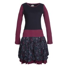 Vishes Langarm Damen Tulpen-Kleid Ballon-kleid...