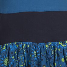 Vishes Langarm Damen Tulpen-Kleid Ballon-kleid Sweat-Kleid Baumwoll-kleid türkis 44