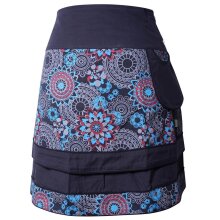 Vishes Damen Wickelrock Druckknöpfe Mandala...