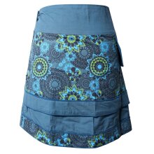 Vishes Damen Wickelrock Druckknöpfe Mandala...