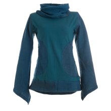 Vishes Damen Pullover aus Baumwolle mit Schalkragen...