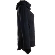 Vishes Damen Pullover aus Baumwolle mit Schalkragen schwarz 44