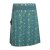 Damen Ethno Wickelrock Rock mit Druckknöpfen türkis 36-46