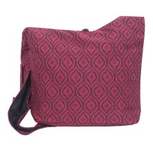 Vishes Unisex Umhängetasche Schultertasche - Tasche zum Umhängen für die Schulter 70er 80er Retro dunkelrot