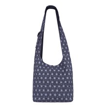Vishes Unisex Umhängetasche Schultertasche - Tasche zum Umhängen für die Schulter Asanoha Druck schwarz