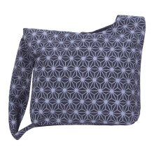 Vishes Unisex Umhängetasche Schultertasche - Tasche zum Umhängen für die Schulter Asanoha Druck schwarz