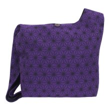 Vishes Unisex Umhängetasche Schultertasche - Tasche zum Umhängen für die Schulter Asanoha Druck lila