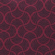 Vishes Unisex Umhängetasche Schultertasche - Tasche zum Umhängen für die Schulter Art deco Druck dunkelrot