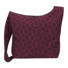 Vishes Unisex Umhängetasche Schultertasche - Tasche zum Umhängen für die Schulter Art deco Druck dunkelrot