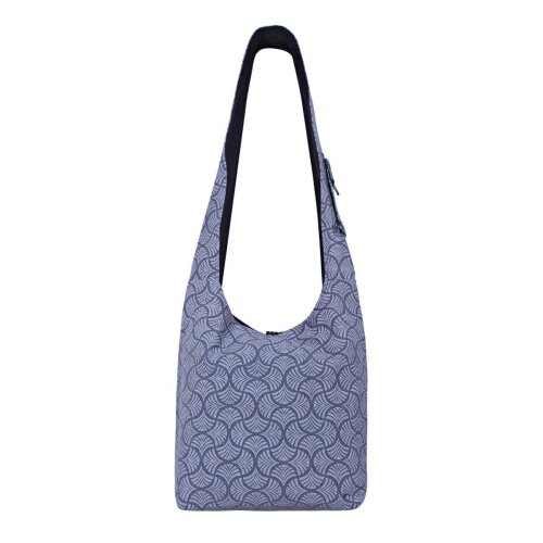 Vishes Unisex Umhängetasche Schultertasche - Tasche zum Umhängen für die Schulter Art deco Druck grau