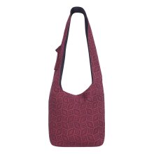 Vishes Unisex Umhängetasche Schultertasche - Tasche zum Umhängen für die Schulter Vintage Motiv dunkelrot