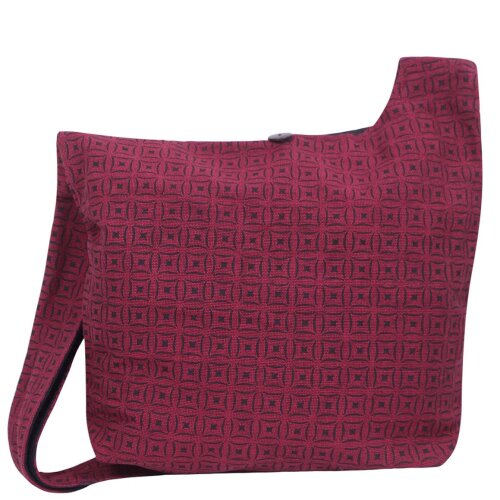 Vishes Unisex Umhängetasche Schultertasche - Tasche zum Umhängen für die Schulter Mosaik Motiv dunkelrot