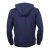 Vishes - Herren Cutwork Hoodie Jacke Sweater Einfarbig Warm Kapuze Kängurutasche dunkelblau 52-54