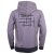 Vishes - Herren Cutwork Hoodie Sweater Warm Kapuze Kängurutasche Baumwolle schwarz-grau 52
