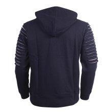 Vishes Hoodie Kapuzenpullover Cutout Risse Destroyed...