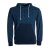 Vishes - Herren Baumwoll-Hoodie Sweater mit Kanguru-Tasche und Om-Druck dunkelblau 56-58
