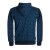 Vishes - Herren Baumwoll-Hoodie Sweater mit Kanguru-Tasche und Om-Druck dunkelblau 56-58