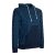 Vishes - Herren Baumwoll-Hoodie Sweater mit Kanguru-Tasche und Om-Druck dunkelblau 56-58