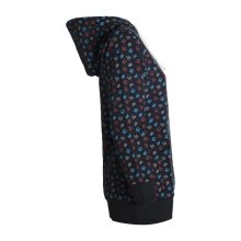 Vishes - Kuscheliges Damen Hoodie Baumwoll Kapuzenpullover Kapuzensweater mit Om Druck schwarz 38