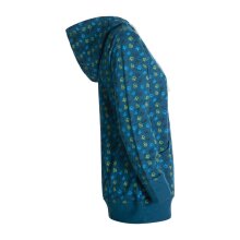 Vishes - Kuscheliges Damen Hoodie Baumwoll Kapuzenpullover Kapuzensweater mit Om Druck türkis 46