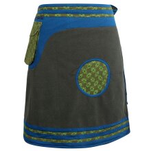 Vishes Damen Winterrock zum Wickeln aus Fleece mit...