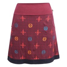 Vishes - Damen Baumwoll-Rock, 70er Jahre Retro Mosaik...