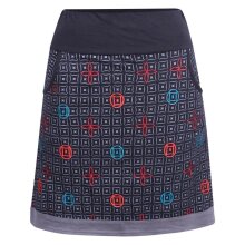 Vishes - Damen Baumwoll-Rock, 70er Jahre Retro Mosaik...