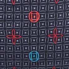 Vishes - Damen Baumwoll-Rock, 70er Jahre Retro Mosaik Blumen-Druck Taschen schwarz 34