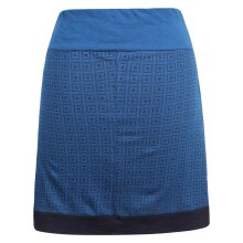 Vishes - Damen Baumwoll-Rock, 70er Jahre Retro Mosaik Blumen-Druck Taschen türkis 36