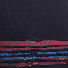 Vishes - Kurzer Damen Sommerrock Gestreift zum Überziehen schwarz 38