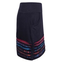 Vishes - Kurzer Damen Sommerrock Gestreift zum Überziehen schwarz 38