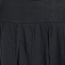 Vishes - Langer Damen Rock Lang Längenverstellbar zum Hochschieben Raffen schwarz 48