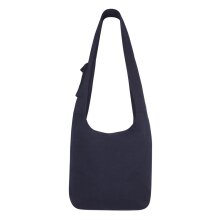 Vishes Damen Umhängetasche Stoff Beuteltasche Schulter Taschen Yogi Bag Baumwolltasche Mandala Om schwarz