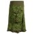 Vishes Asymmetrischer Damen Rock aus Baumwolle zum Überziehen olive 42-44