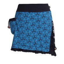 Vishes Asymmetrischer Damen Rock aus Baumwolle zum...